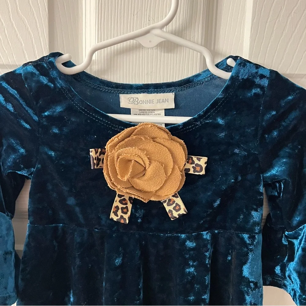 Bonnie Jean | Teal Shirt Dress